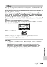 Preview for 191 page of Sanyo VPC CA9 - Xacti Camcorder - 720p Instruction Manual