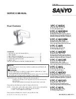 Sanyo VPC-CA9BK Service Manual preview