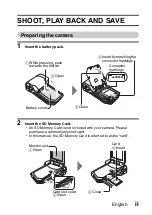 Предварительный просмотр 3 страницы Sanyo VPC CG10 - HD Flash Memory Camcorder Instruction Manual