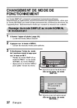 Предварительный просмотр 46 страницы Sanyo VPC-CG10P - Xacti Camcorder - 720p (French) Manuel D'Instructions