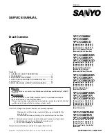 Sanyo VPC-CG88BK Service Manual preview