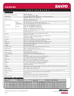 Preview for 2 page of Sanyo VPC-CG9 - Xacti Camcorder - 9.1 MP Specifications