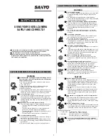 Preview for 1 page of Sanyo VPC-CG9BK Safety Manual