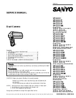 Preview for 1 page of Sanyo VPC-CS1 - Full HD 1080 Video Service Manual