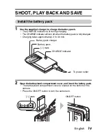 Предварительный просмотр 5 страницы Sanyo VPC E1 - Xacti Camcorder - 6.0 MP Instruction Manual