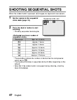 Предварительный просмотр 58 страницы Sanyo VPC E1 - Xacti Camcorder - 6.0 MP Instruction Manual