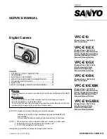Sanyo VPC-E10 Service Manual preview