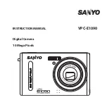 Preview for 1 page of Sanyo VPC-E1090 Instruction Manual