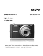 Sanyo VPC-E1600TP Instruction Manual preview