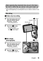 Preview for 5 page of Sanyo VPC-E1BL Instruction Manual