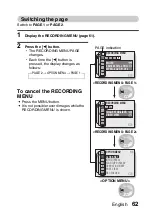 Preview for 78 page of Sanyo VPC-E1BL Instruction Manual