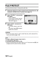 Preview for 124 page of Sanyo VPC-E2BL - Xacti Camcorder - 8.12 MP Instruction Manual