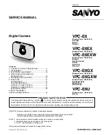 Preview for 1 page of Sanyo VPC-E6EXW Service Manual