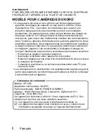 Предварительный просмотр 2 страницы Sanyo VPC-E6U - 6-Megapixel Digital Camera (French) Manuel D'Instructions