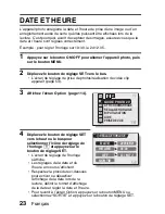 Предварительный просмотр 29 страницы Sanyo VPC-E6U - 6-Megapixel Digital Camera (French) Manuel D'Instructions