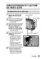 Предварительный просмотр 44 страницы Sanyo VPC-E6U - 6-Megapixel Digital Camera (French) Manuel D'Instructions