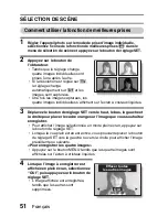 Предварительный просмотр 57 страницы Sanyo VPC-E6U - 6-Megapixel Digital Camera (French) Manuel D'Instructions