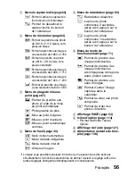 Предварительный просмотр 62 страницы Sanyo VPC-E6U - 6-Megapixel Digital Camera (French) Manuel D'Instructions