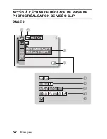 Предварительный просмотр 63 страницы Sanyo VPC-E6U - 6-Megapixel Digital Camera (French) Manuel D'Instructions