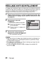 Предварительный просмотр 87 страницы Sanyo VPC-E6U - 6-Megapixel Digital Camera (French) Manuel D'Instructions