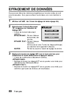 Предварительный просмотр 95 страницы Sanyo VPC-E6U - 6-Megapixel Digital Camera (French) Manuel D'Instructions