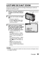 Предварительный просмотр 98 страницы Sanyo VPC-E6U - 6-Megapixel Digital Camera (French) Manuel D'Instructions