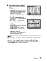 Предварительный просмотр 104 страницы Sanyo VPC-E6U - 6-Megapixel Digital Camera (French) Manuel D'Instructions