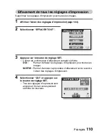 Предварительный просмотр 116 страницы Sanyo VPC-E6U - 6-Megapixel Digital Camera (French) Manuel D'Instructions