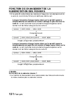 Предварительный просмотр 137 страницы Sanyo VPC-E6U - 6-Megapixel Digital Camera (French) Manuel D'Instructions