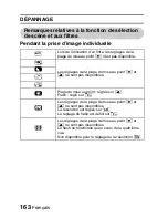 Предварительный просмотр 169 страницы Sanyo VPC-E6U - 6-Megapixel Digital Camera (French) Manuel D'Instructions