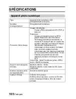 Предварительный просмотр 171 страницы Sanyo VPC-E6U - 6-Megapixel Digital Camera (French) Manuel D'Instructions