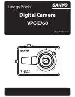 Preview for 1 page of Sanyo VPC E760 - E760 7.1MP Digital Camera User Manual