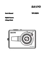 Sanyo VPC-E870 - 8-Megapixel Digital Camera User Manual предпросмотр