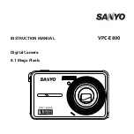 Preview for 1 page of Sanyo VPC-E890 Instruction Manual