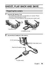 Предварительный просмотр 5 страницы Sanyo VPC HD1 - Xacti Camcorder - 720p Instruction Manual