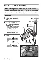 Предварительный просмотр 6 страницы Sanyo VPC HD700 - Xacti Camcorder - 720p Instruction Manual