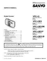 Preview for 1 page of Sanyo VPC-J2 Service Manual