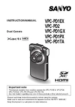 Sanyo VPC-PD2BK Instruction Manual preview