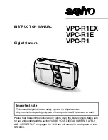 Sanyo VPC-R1 Instruction Manual preview