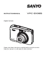 Preview for 1 page of Sanyo VPC-S1085 Instruction Manual