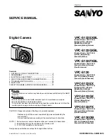 Sanyo VPC-S120DB Service Manual preview