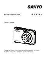 Preview for 1 page of Sanyo VPC-S1213 Instruction Manual