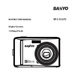 Sanyo VPC-S1275 Instruction Manual preview