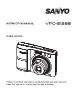 Sanyo VPC-S1285 Instruction Manual preview