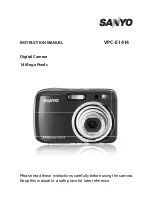 Sanyo VPC-S1414 Instruction Manual preview