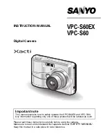 Sanyo VPC S6 - Xacti Digital Camera Instruction Manual preview