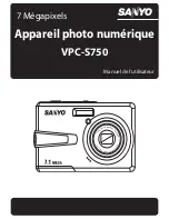 Preview for 1 page of Sanyo VPC-S750 (French) Manuel De L'Utilisateur