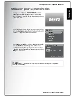 Предварительный просмотр 29 страницы Sanyo VPC-S750 (French) Manuel De L'Utilisateur