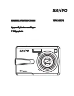 Sanyo VPC-S770 - 7.1-Megapixel Digital Camera Manuel D'Instructions preview