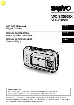 Sanyo VPC SX 550 Instruction Manual preview